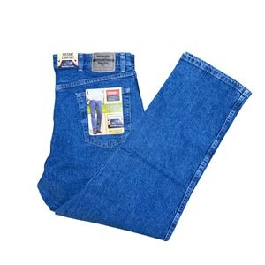 Wrangler Mens  38x29 Flex Waistband Regular Fit Blue Jeans